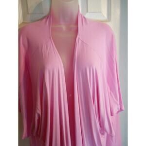Made By Johnny Open Cardigan Pink 95% Modal NWT Casual Lagonlook Xxxl